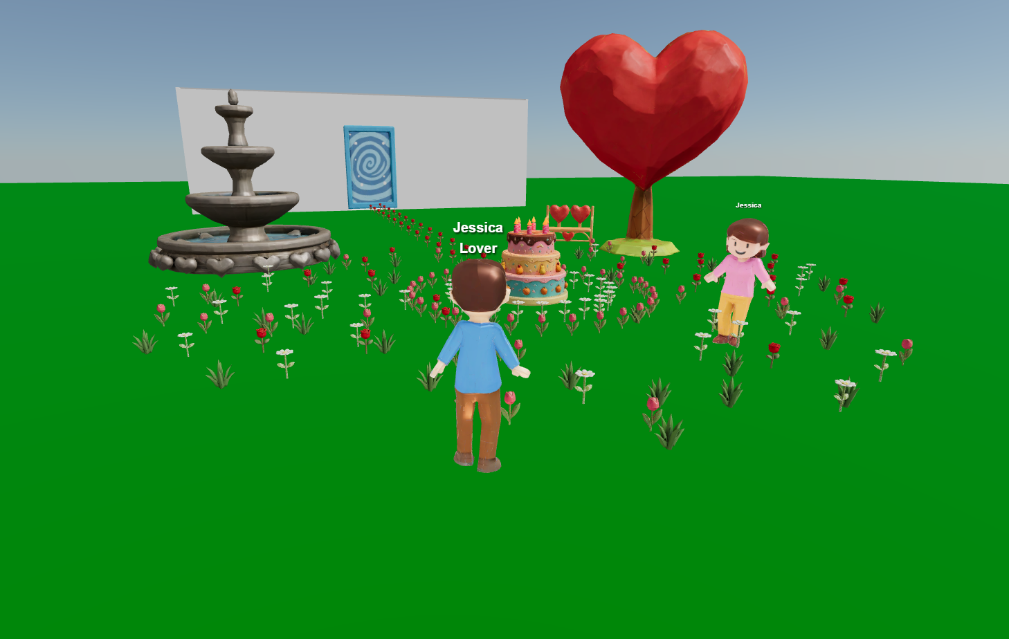 Personalized virtual room with interactive 3D elements